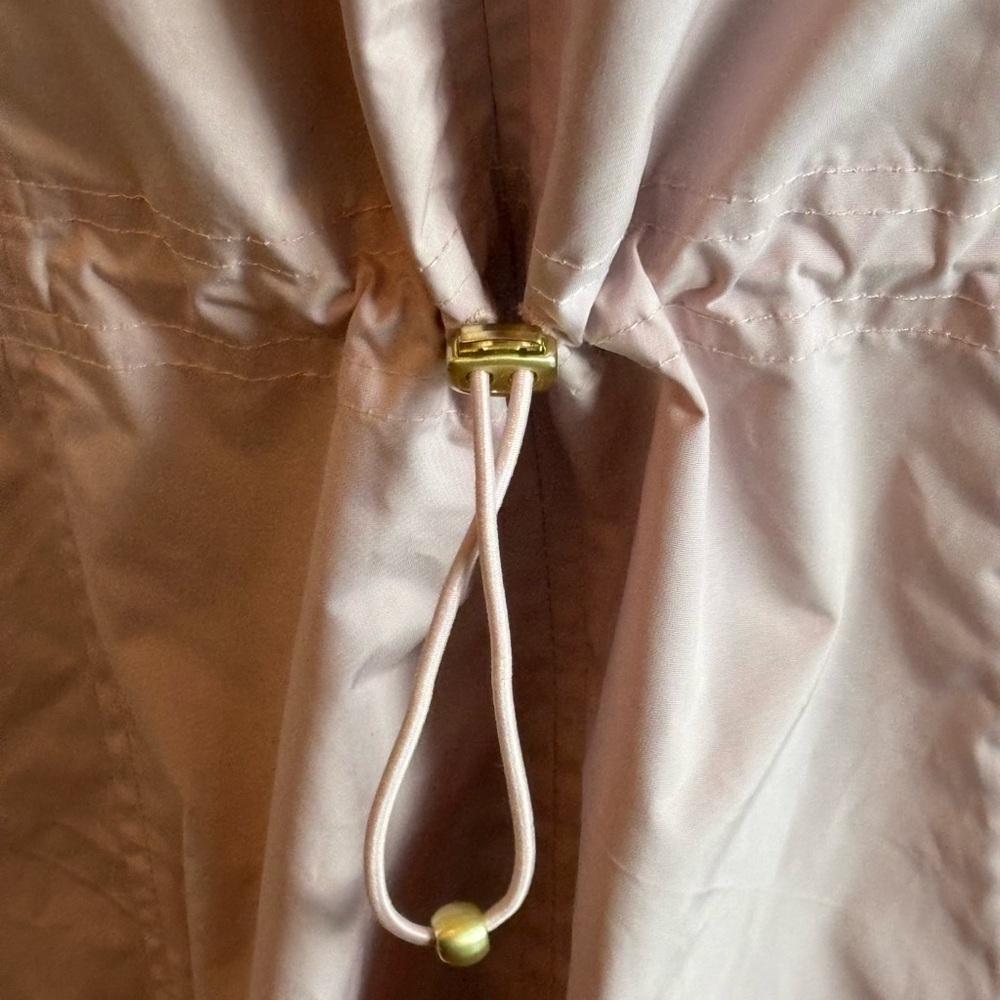 Cole Haan Water Repellent Hooded Parka Apricot Size S, NEW - Picture 5 of 16
